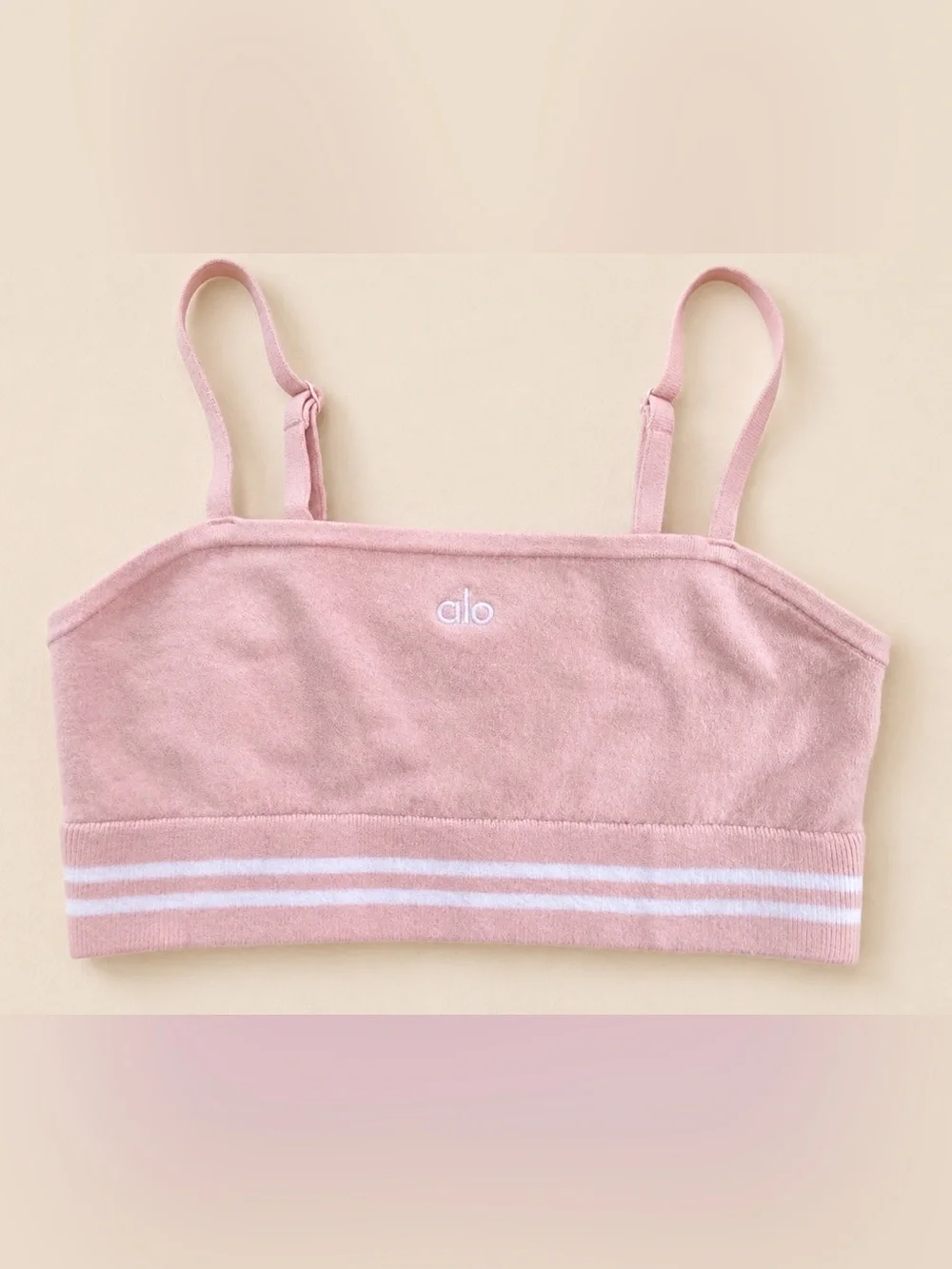 ULTRA RARE Alo Yoga NWOT XS sample/development bralette appears to be Ballet
